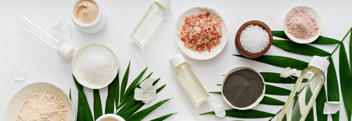 variety of skincare ingredients