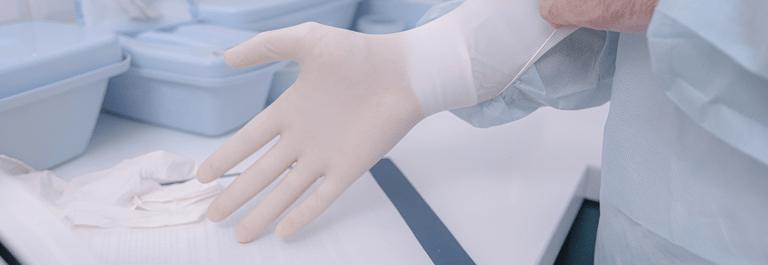 best gloves to wear under latex - person wear latex gloves