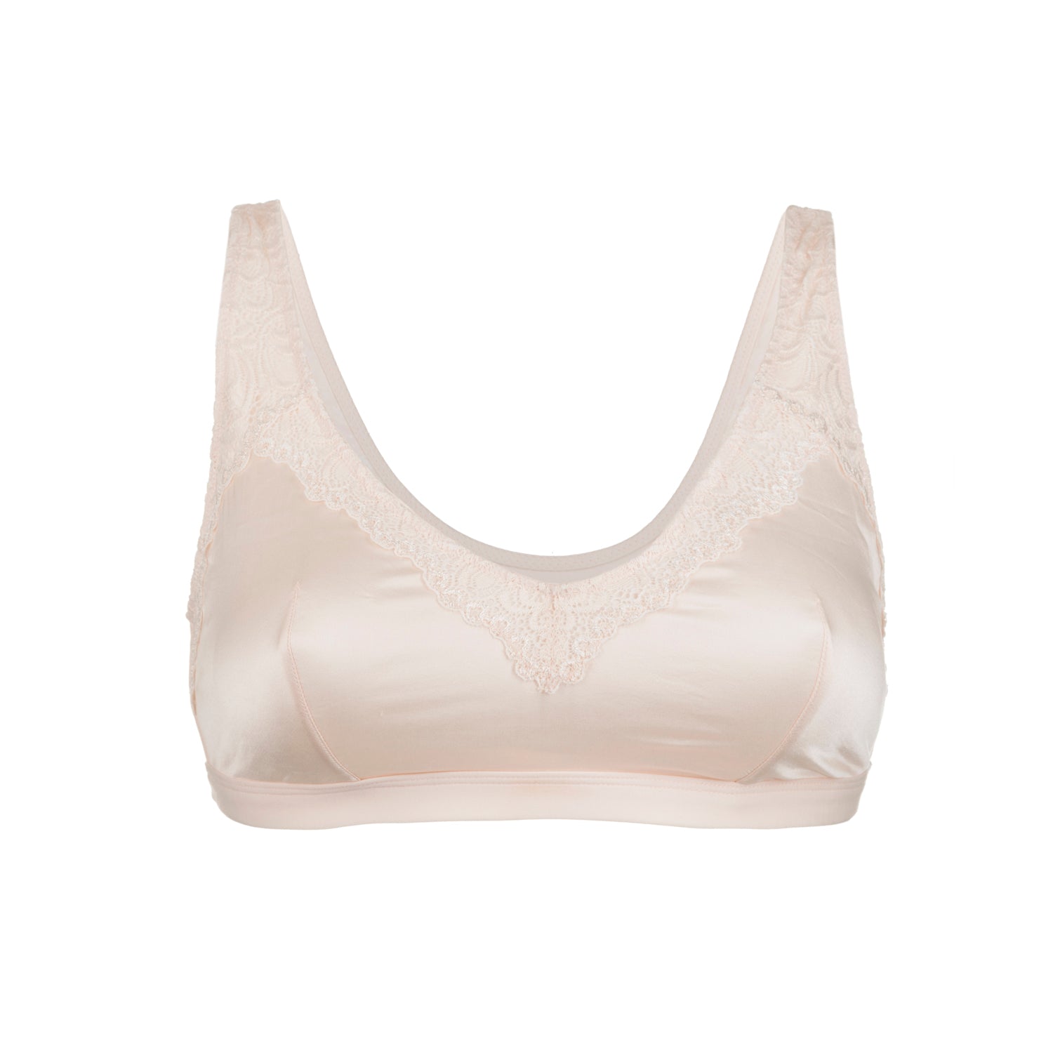 100% Pure Silk and Organic Cotton Wireless Bra for sensitive skin