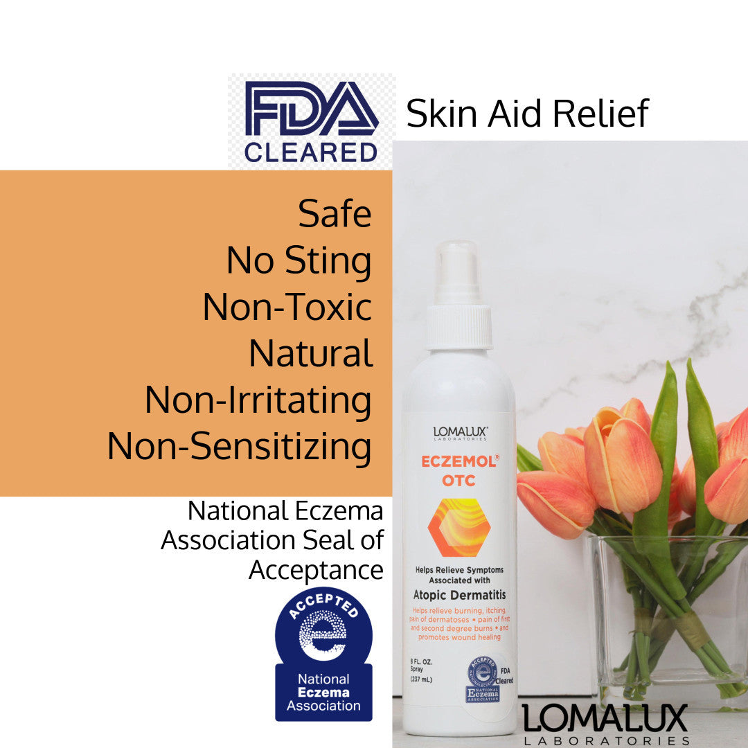 LomaLux Eczemol OTC Topical Eczema Spray with Hypochlorous Acid (HOCl)