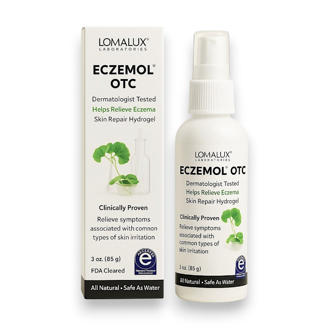 LomaLux Eczemol OTC Topical Eczema Spray with Hypochlorous Acid (HOCl)