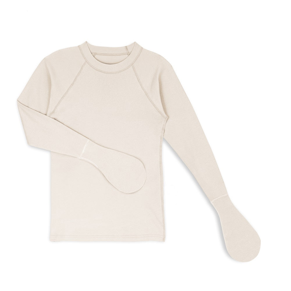 Organic cotton top helping break the itch-scratch cycle in kids