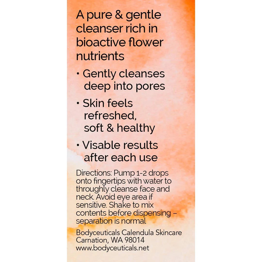 Photo of side of the cleanser's box with directions for use.