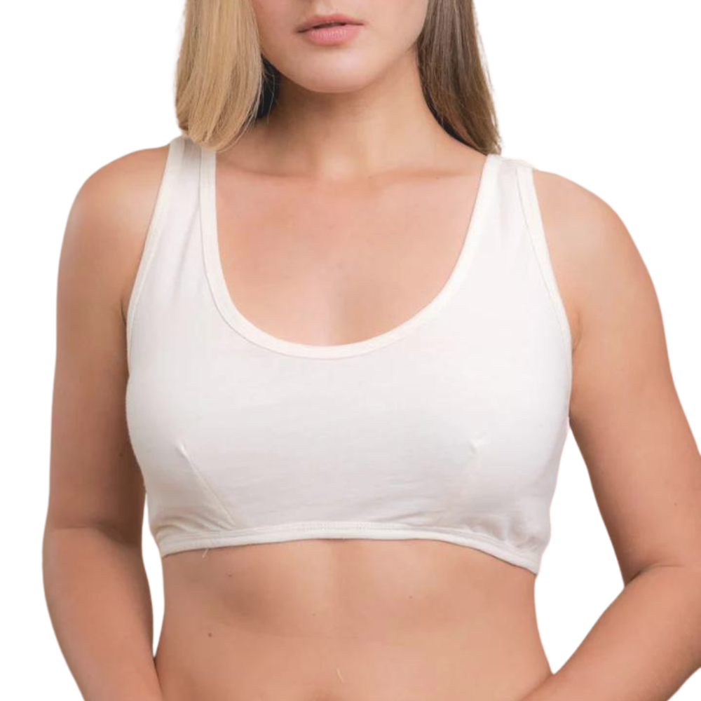 Moisture wicking top bra liner