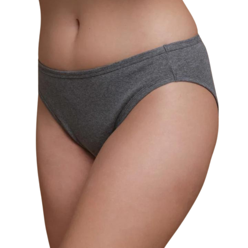 100% Organic Cotton Women's Latex Free Panties - High Cut Panty