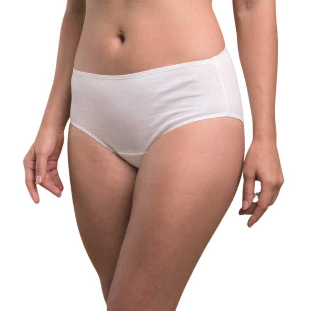 100% Organic Cotton Women's Latex Free Panties Waist Briefs, 53% OFF