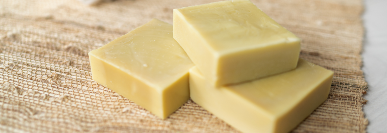 3 bars of goat milk soap