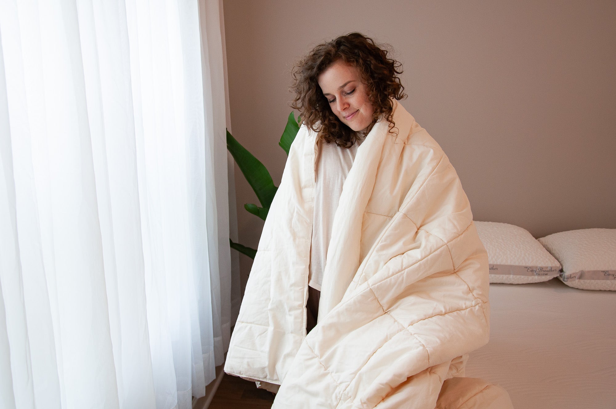 Wool & Cotton Comforter - Lightweight, Breathable & Temperature-Regulating