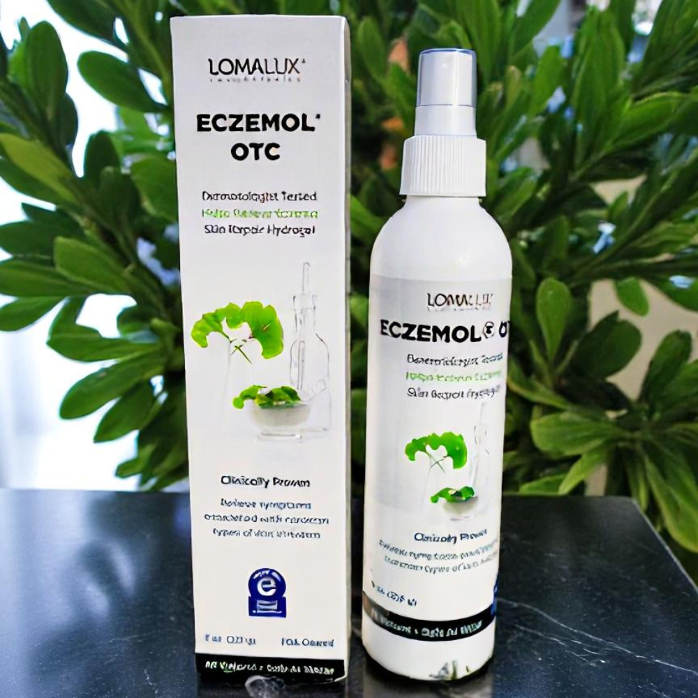 LomaLux Eczemol OTC Topical Eczema Spray with Hypochlorous Acid (HOCl)