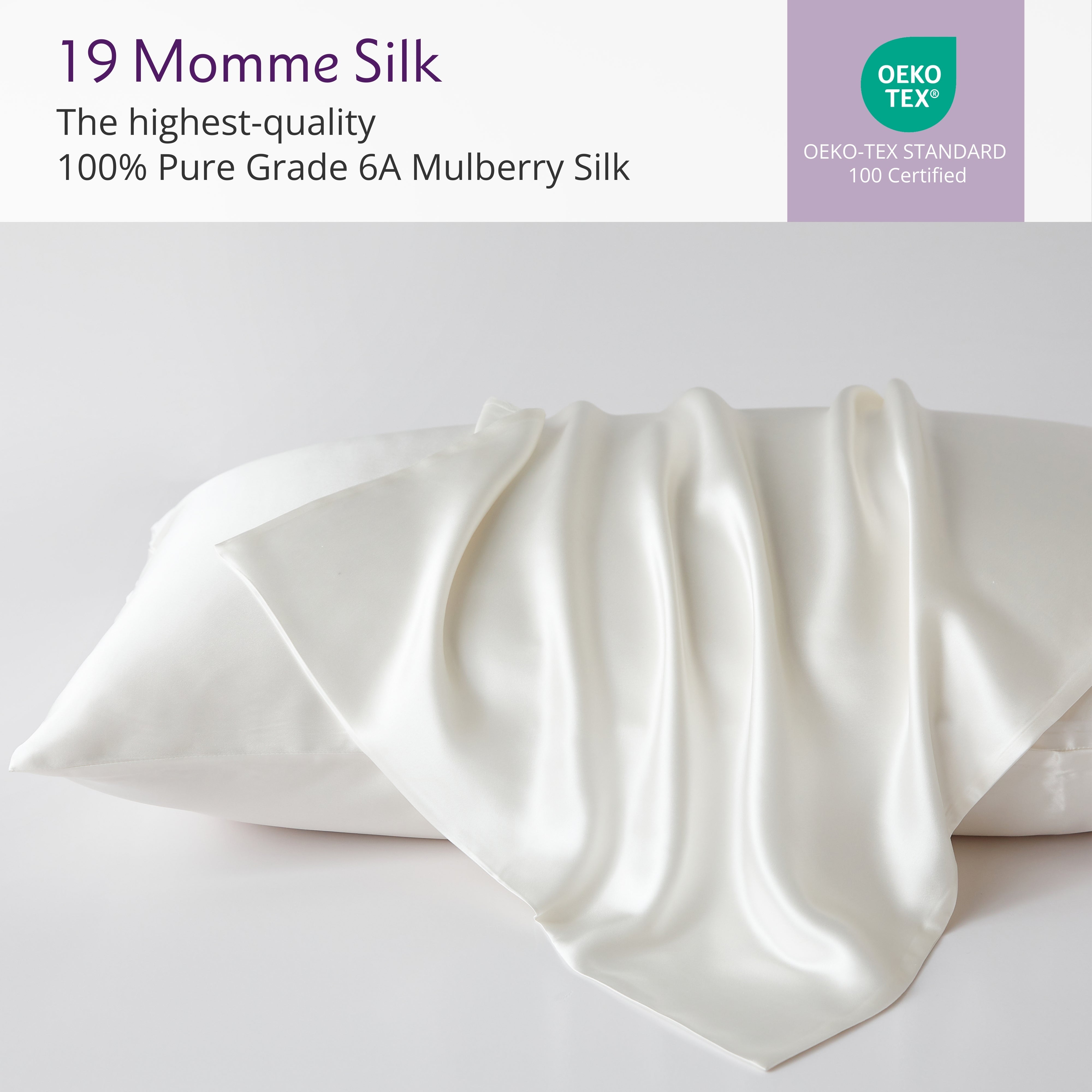 Mulberry Silk Pillowcase - 19 Momme