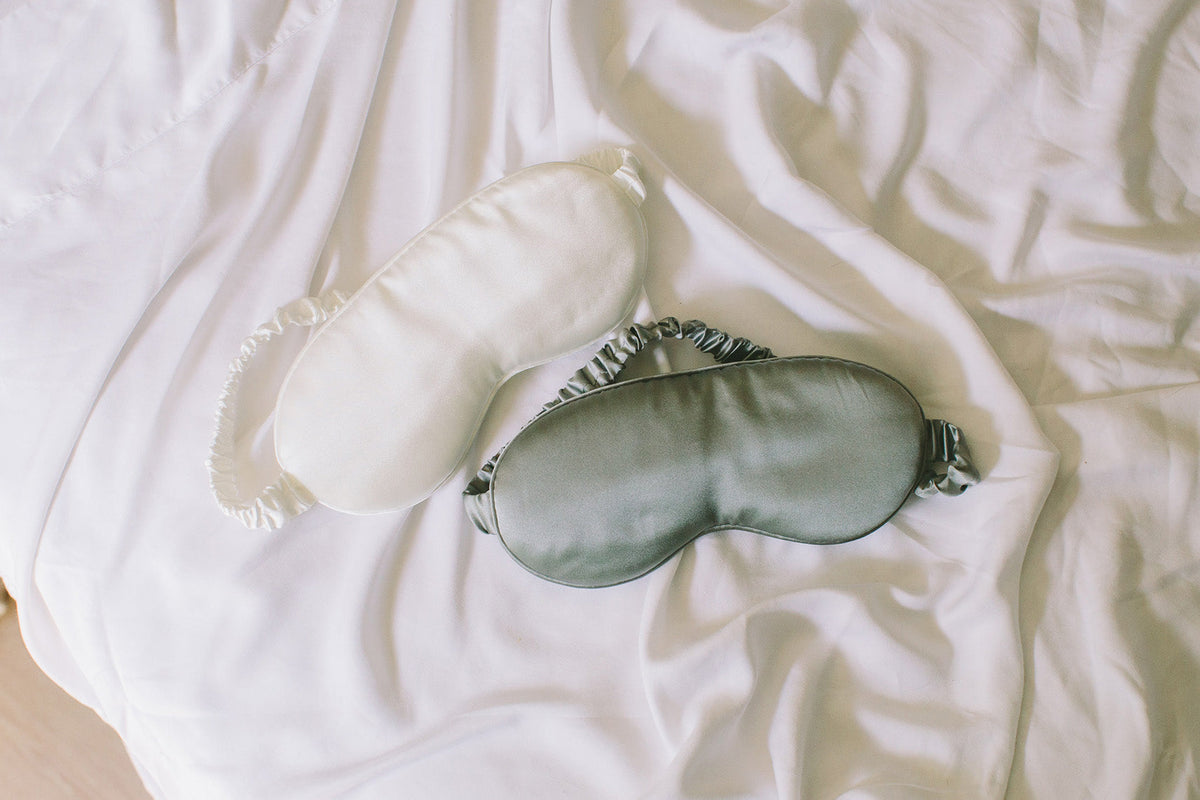 Mulberry Silk Sleep Masks with Aloe & Argan