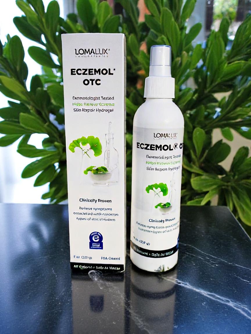 LomaLux Eczemol OTC Topical Eczema Spray with Hypochlorous Acid (HOCl)