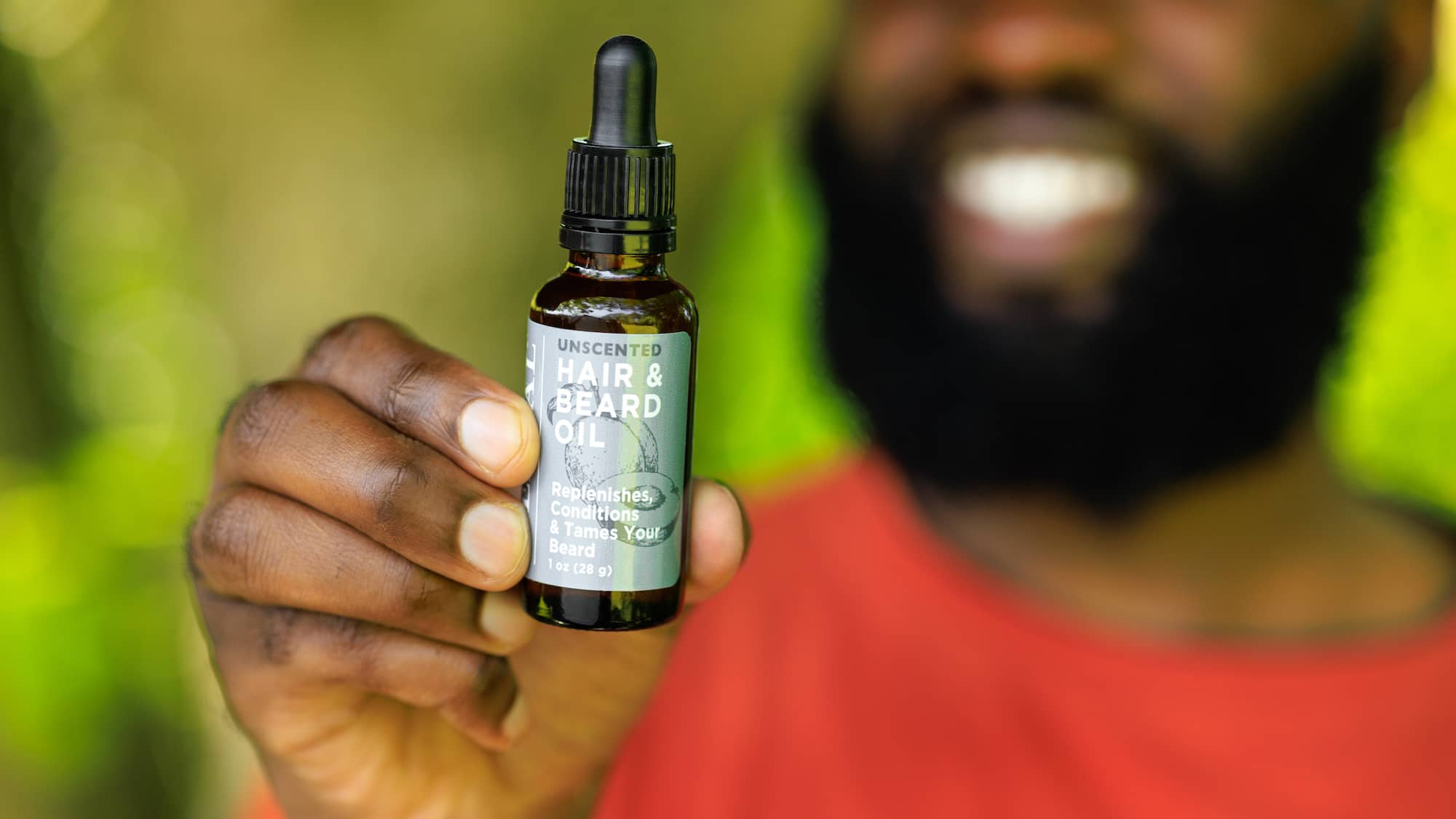 Unscented Beard and Hair Oil for Dry Hair and Skin