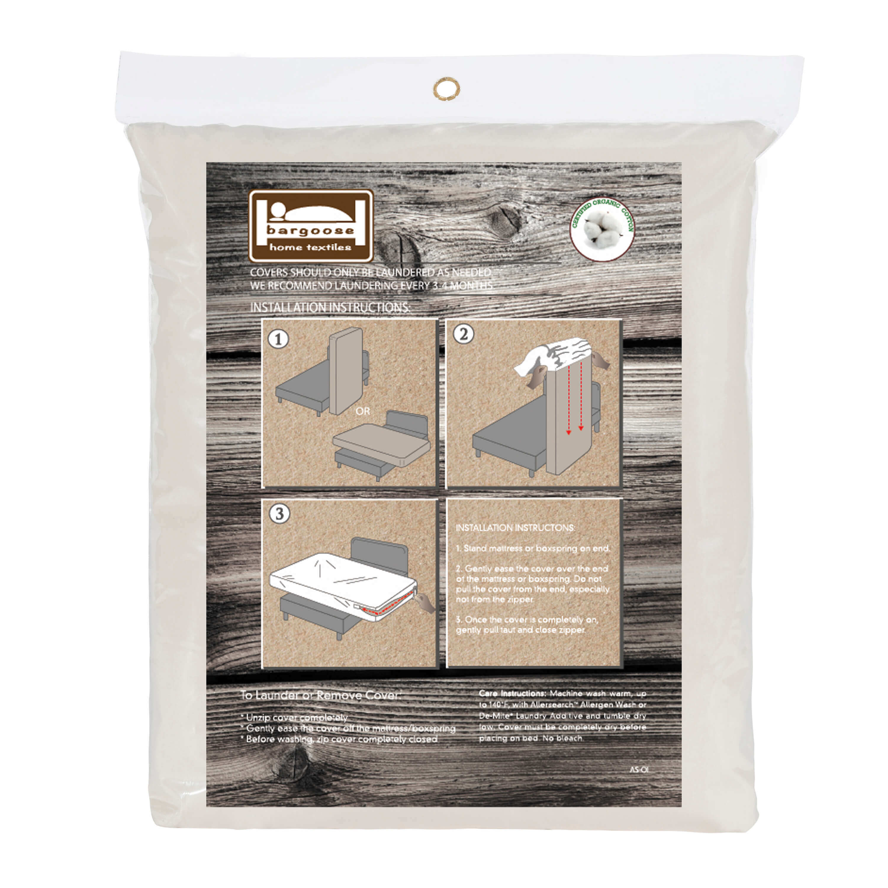 Organic Cotton Mattress Encasement for Allergies, Dust Mites & Sensitive Skin | AllergyCare™
