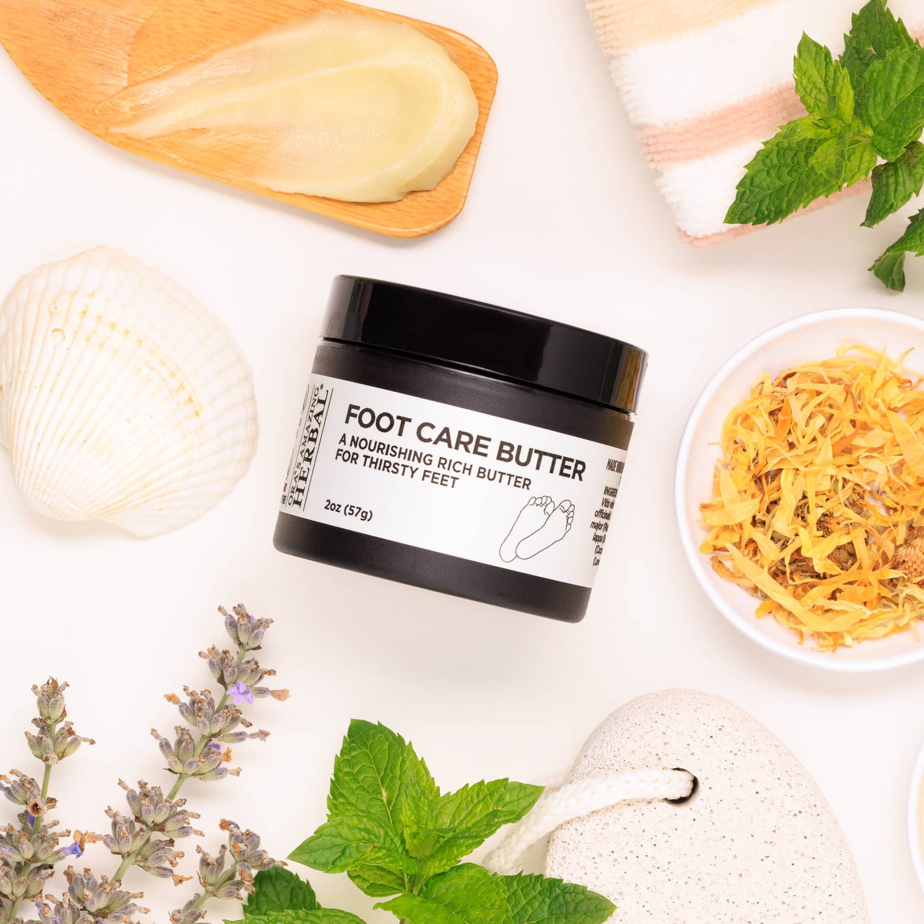 Foot Care Butter – Herbal Infused Intensive Moisture for Dry Feet