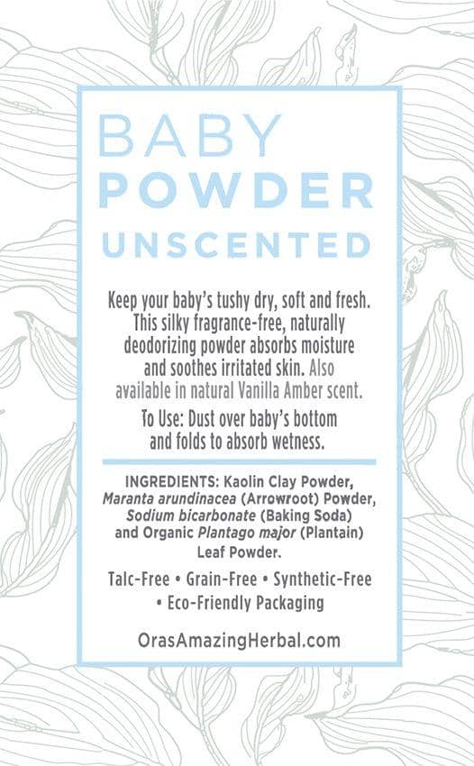 Talc-Free Baby Powder – Unscented & Corn-Free