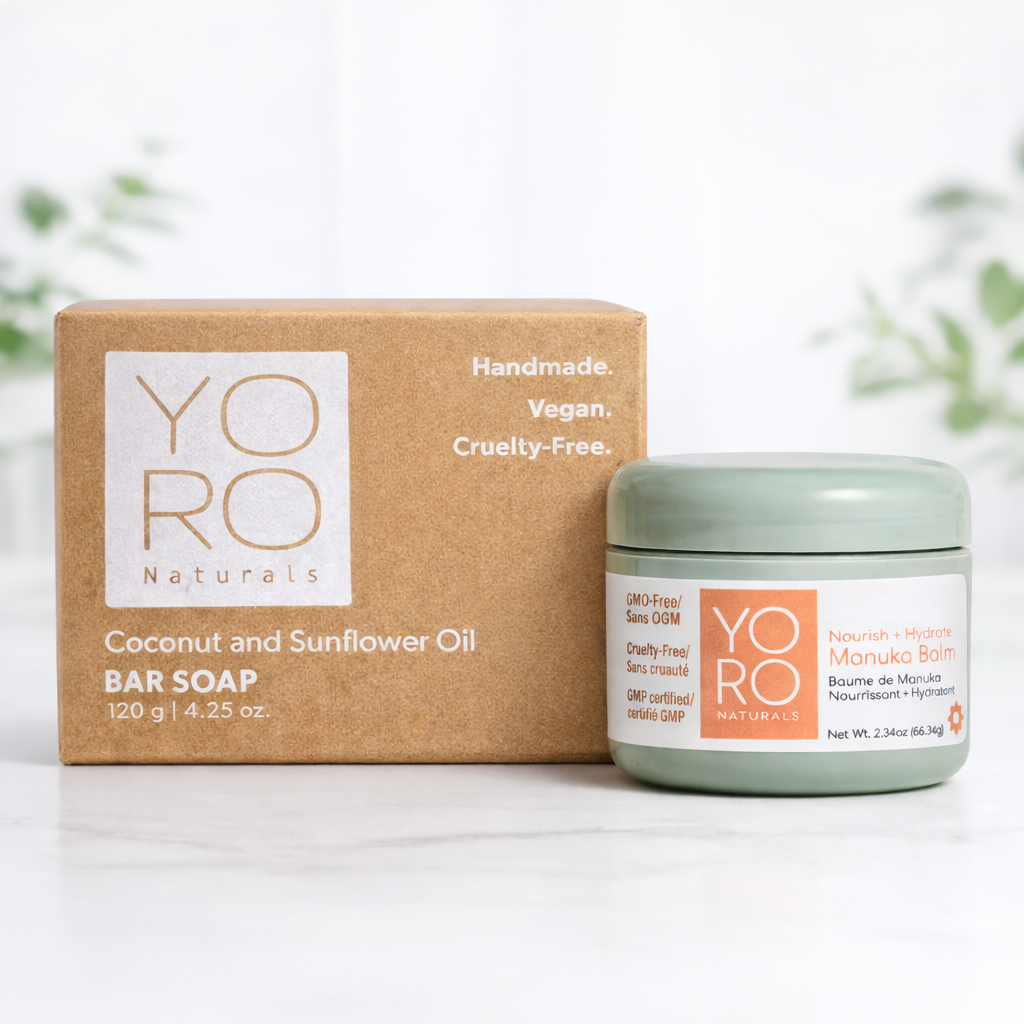 YoRo Naturals Nourish + Hydrate 2 Step Routine: Cleanse + Moisturize