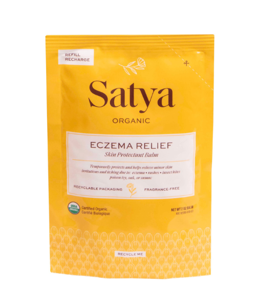 yellow refill pouch from satya organics