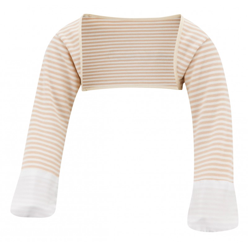 ScratchSleeves Guanti Antigraffio Per Neonati E Bambini Con Strisce - Maniche In Cotone E Seta, Efficaci Per Varicella E Irritazioni
