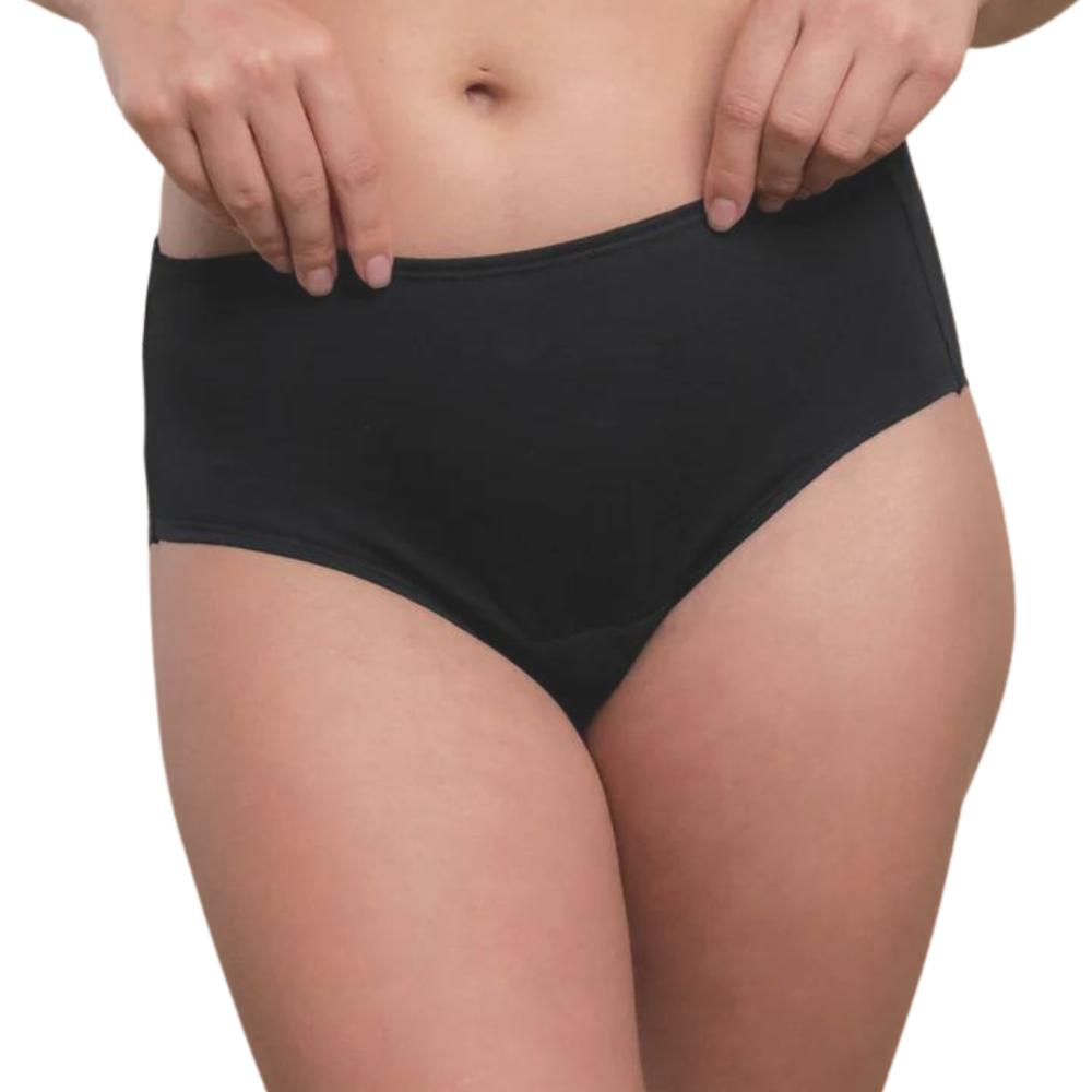 100% Organic Cotton Women's Latex Free Panties - Waist Briefs - 2