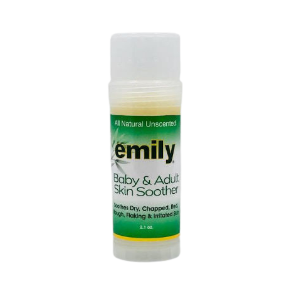 Stick format of the emily's baby and adult skin soother.