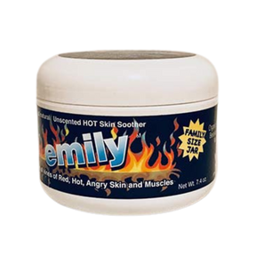 Family size 7.2oz of the Emily Hot Skin Soother.