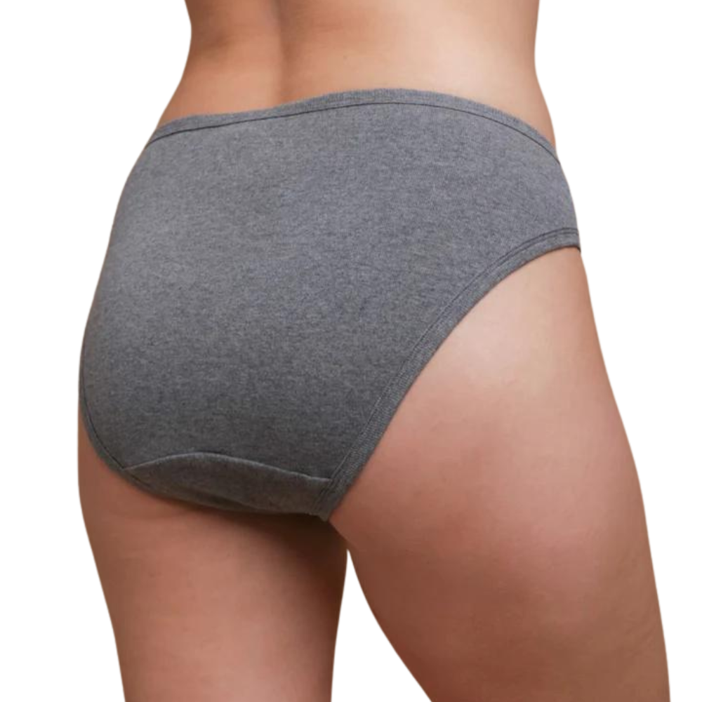 100% Organic Cotton White Women's Panties Chemical Free Underwear Vegan  Sustainable Dye Free Unbleached Small