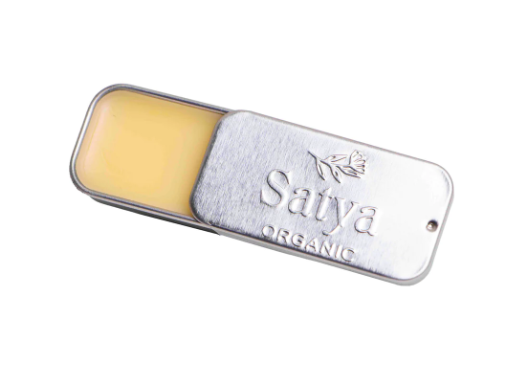 satya organics travel tin for eczema relief
