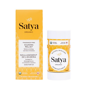 Satya organic eczema relief with the box.
